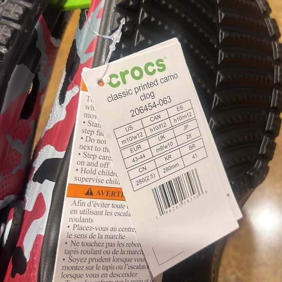 CAMOUFLAGE CAMO PRINTED CROC CROCS SANDALS SHOES NEW - Picture 5 of 7
